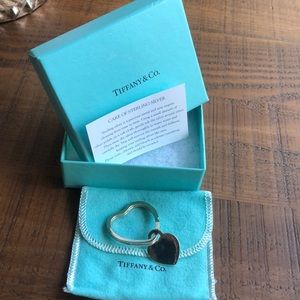Lovely Blue Box! Tiffany’s Heart key Ring